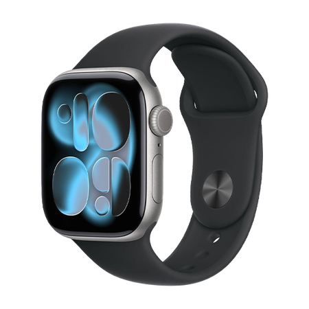 Watch Apple Watch Series 11 (2025) GPS 42mm Space Grey Aluminium Case with Black Sport Band M/L - Grey