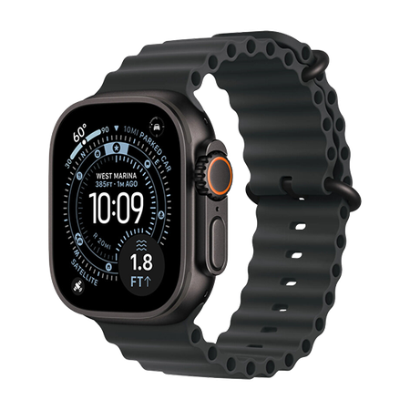 Watch Apple Watch Ultra 3 (2025) 5G 49mm Black Titanium Case with Ocean Band - Black