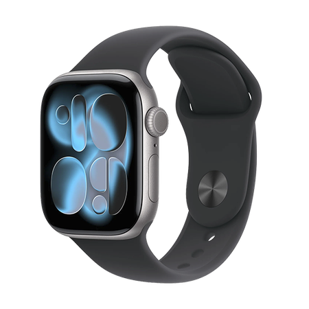 Watch Apple Watch Series 11 (2025) GPS 42mm Space Grey Aluminium Case with Black Sport Band M/L - Grey 