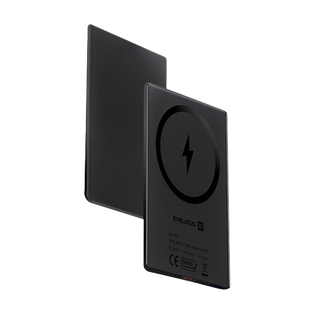Evelatus 3000mAh Powerbank Super Slim (6.5mm) With Wireless Charging - Black