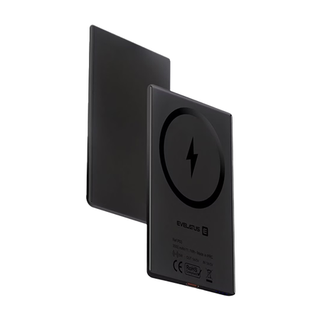 Evelatus 3000mAh Powerbank Super Slim (6.5mm) With Wireless Charging - Black