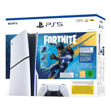 Sony PlayStation 5 Slim Disc Edition 1TB + Fortnite: Flowering Chaos - White
